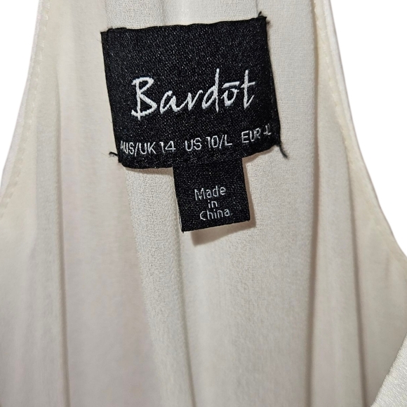 Bardot White Strappy Midi Dress, Size 10/L, GUC - Picture 3 of 6